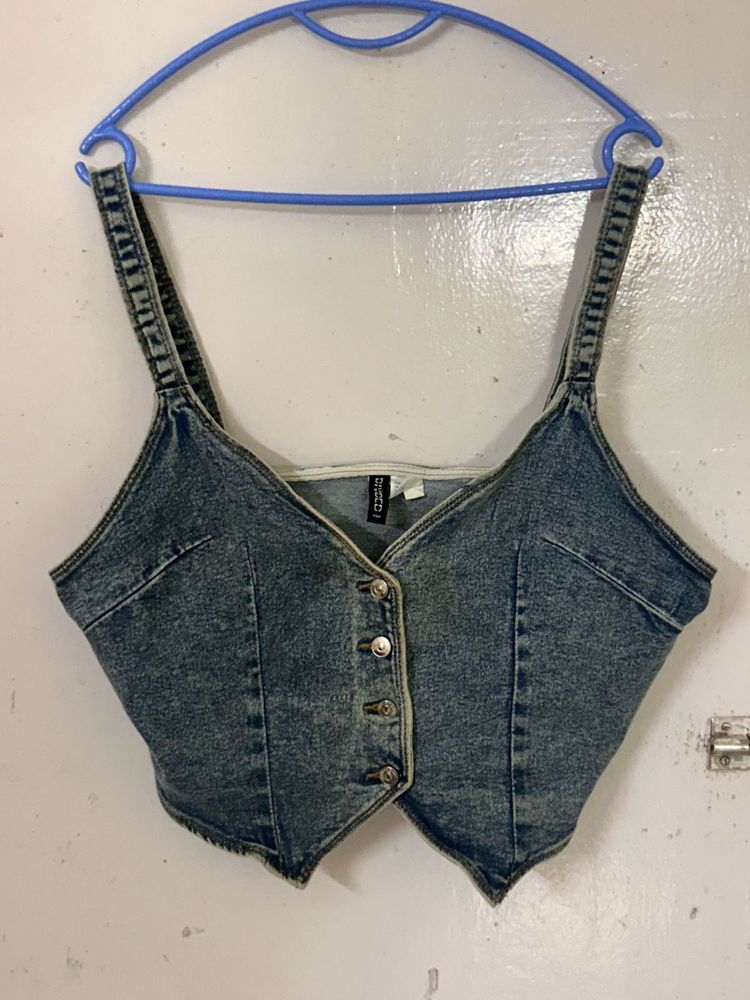 H&amp;M denim top