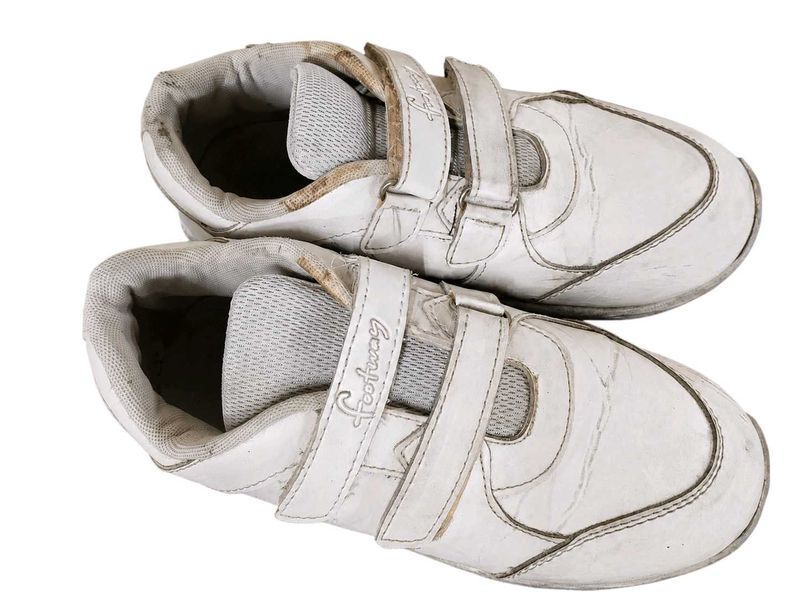 White Velcro School Shoes | Good Condition |