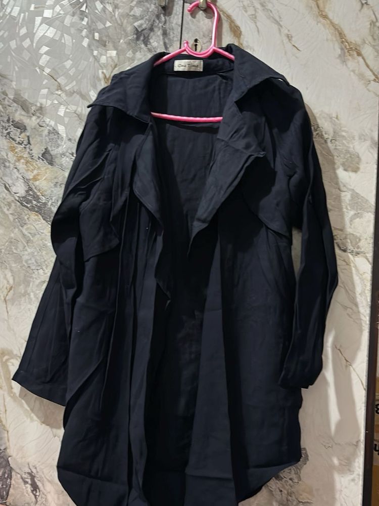 Elegant Black Trench Coat