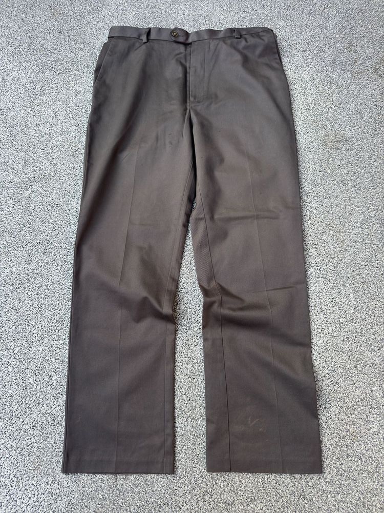 Men's Brown Classic Fit Dress Pants