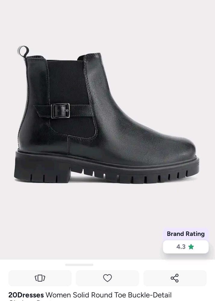 Roadster Black Buckle Chelsea Boots size 36
