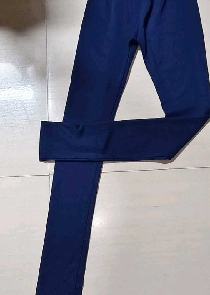 Navy Blue Slim Fit Leggings