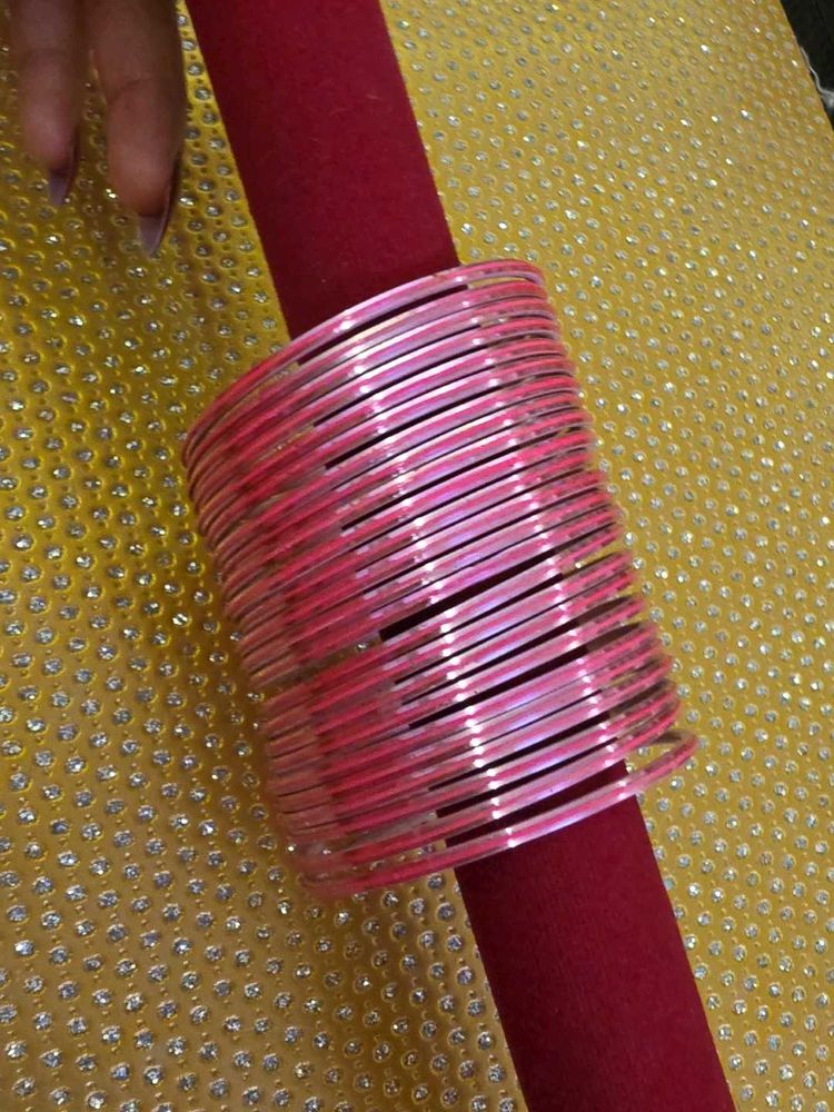 24 Stack of Pink Bangles