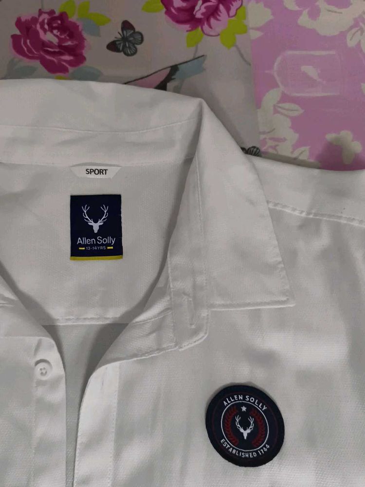 Allen Solly White Sport Shirt