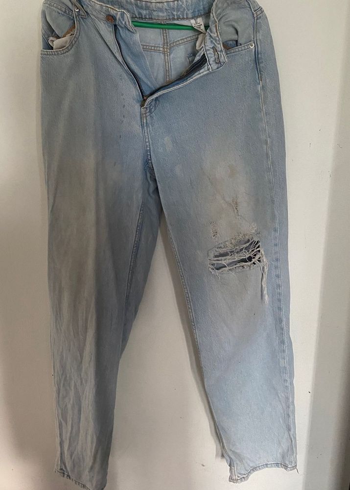 Ripped Light Wash Jeans