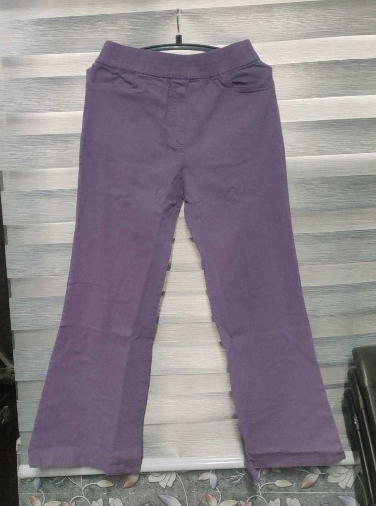 Purple Flared Pants