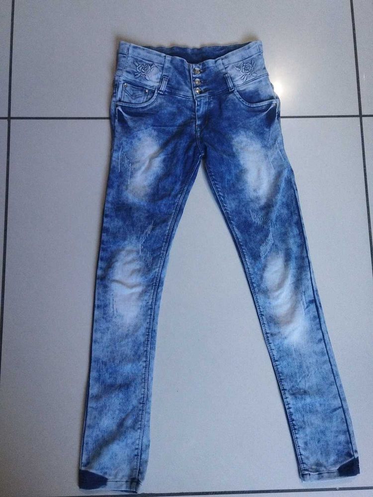 Blue Acid Wash Jeans