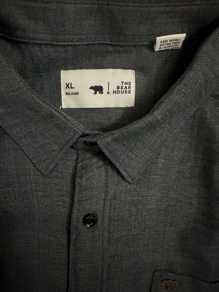 The Bear House Relaxed Fit Dark Grey Shirt