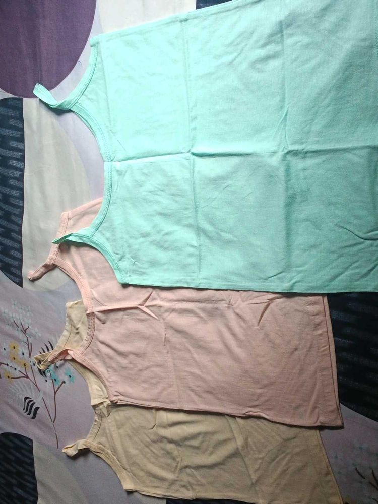 spaghetti strap cotton camisole 3 pieces