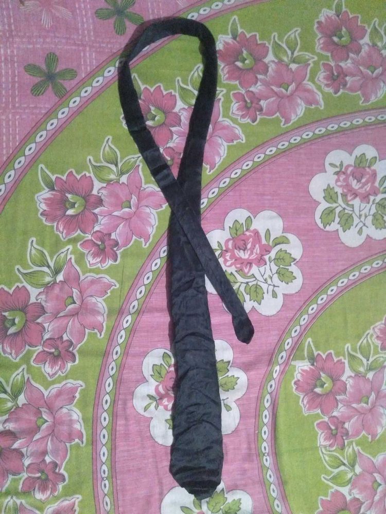 Black Satin Tie