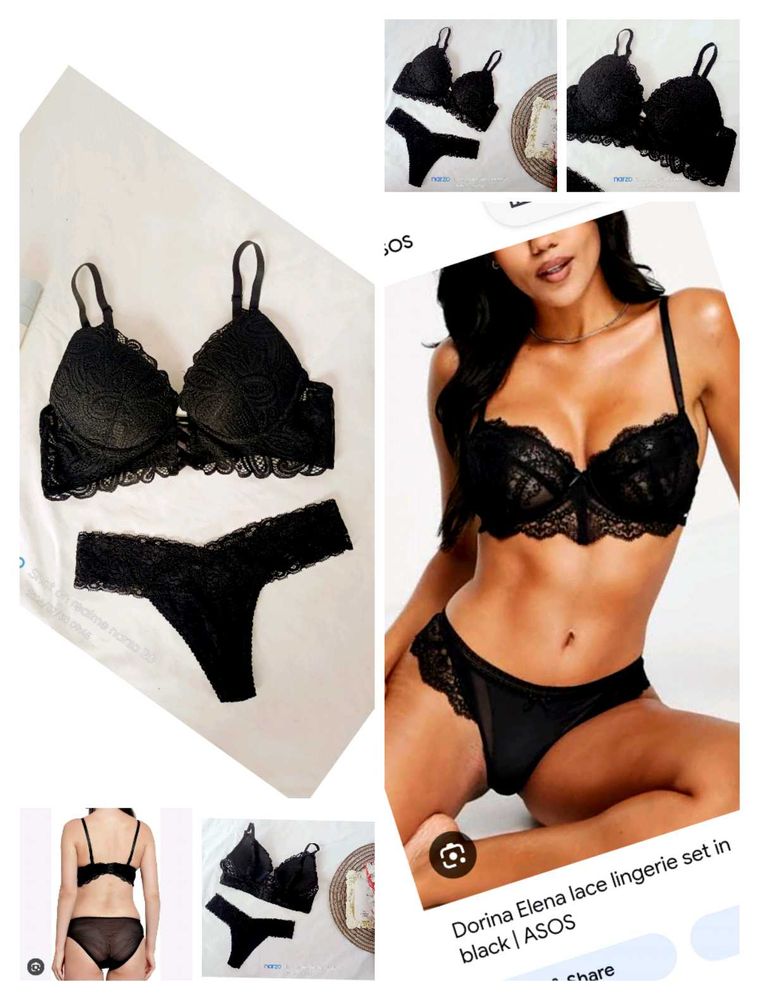 Black Lace Lingerie Set