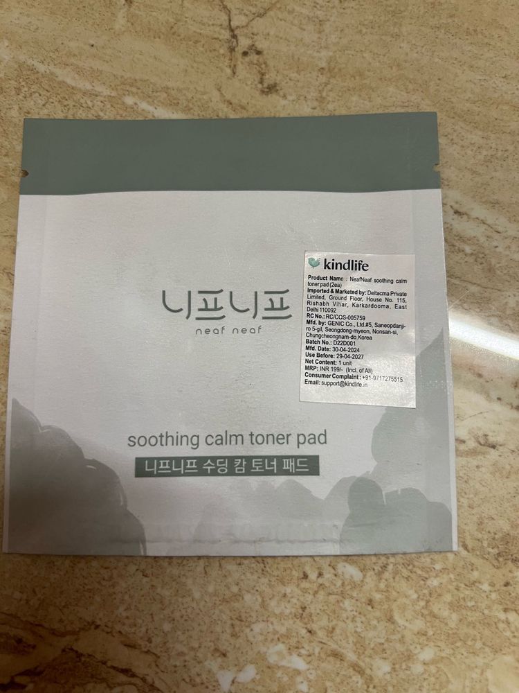 neafNeaf Soothing Calm Toner Pads sachet