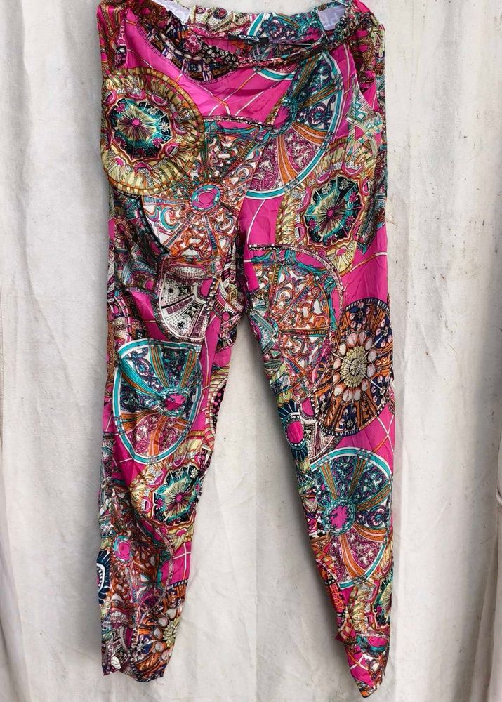 719. Vibrant Boho Print Pants
