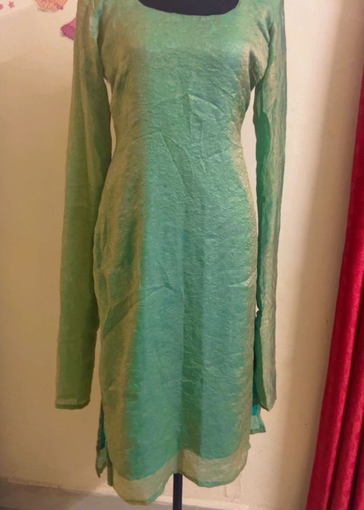 Crushed silk kurti