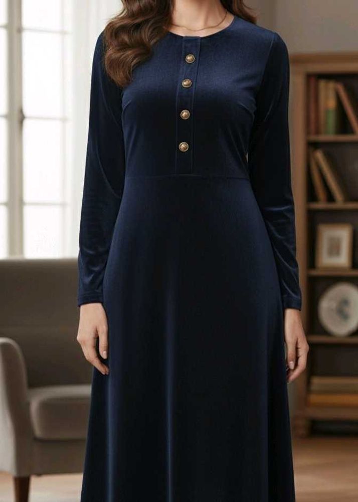 Luxury Velvet Korean Style Dress
