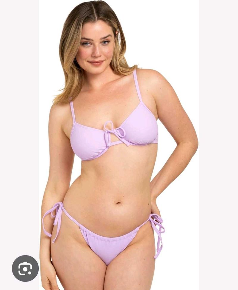 Cute Lavender Bikini Set