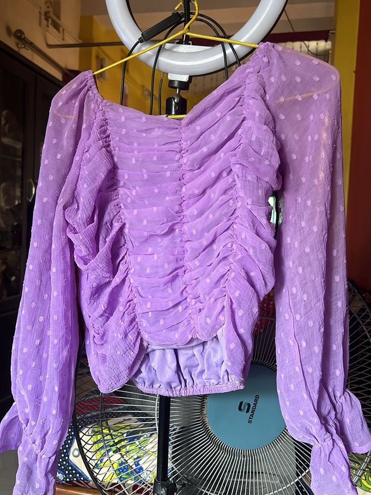 Lavender Coloured Top