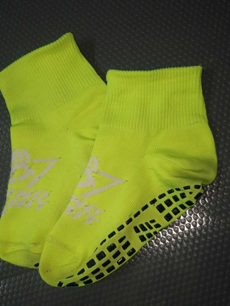 Bright Neon Grip Socks
