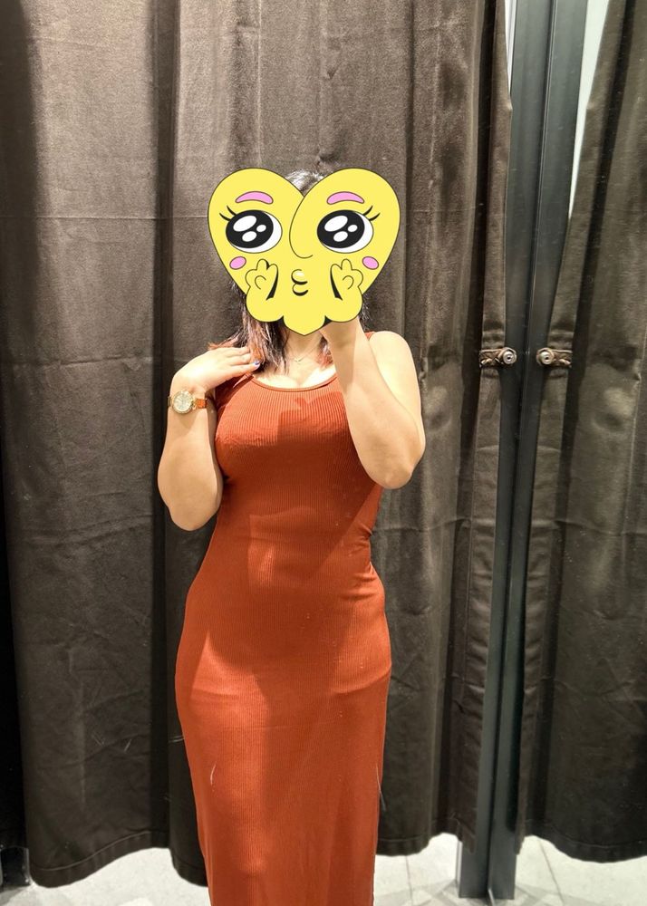 Ribbed Midi Dress