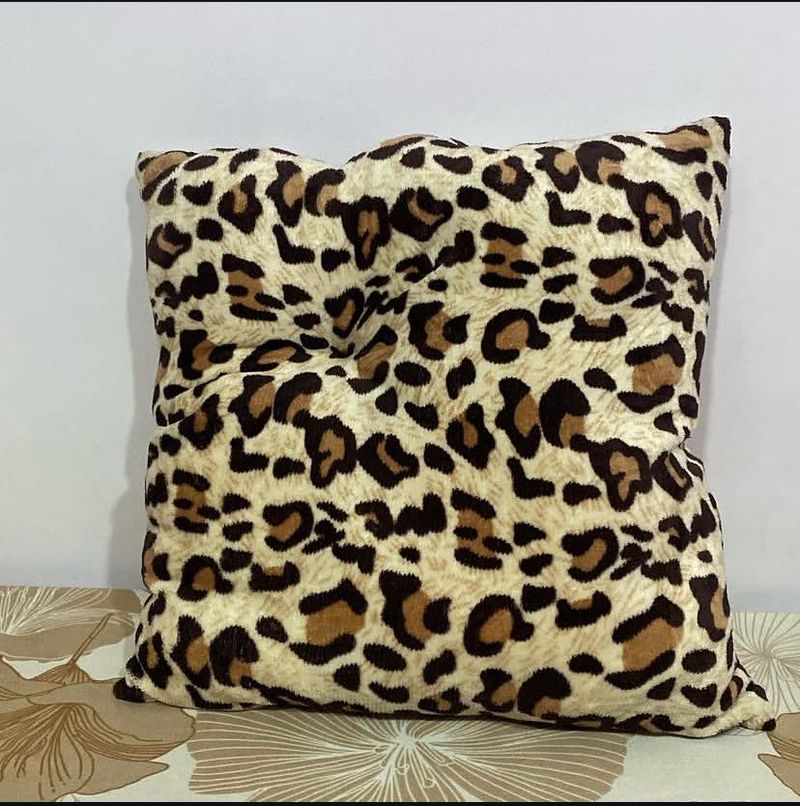 leopard and tiger pillow