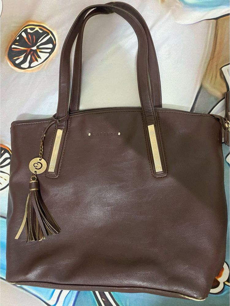 Stylish Brown Tote Handbag