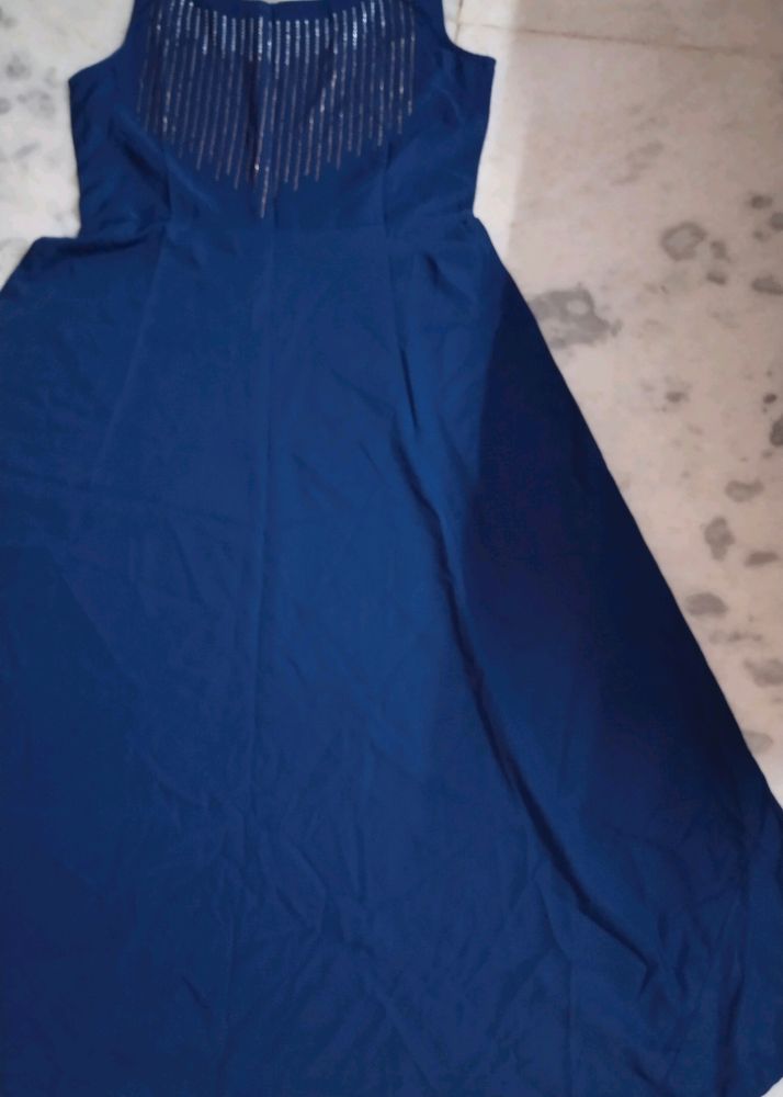 It is a very beautiful blue Colour Gown