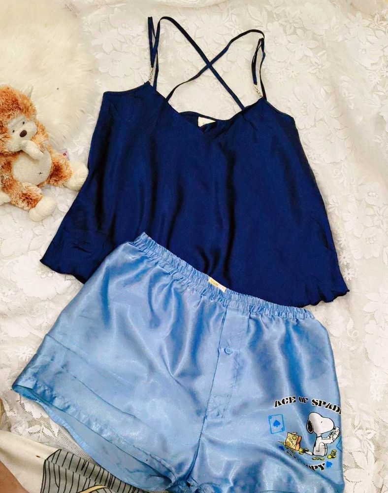 Snoopy Pajama Set - Blue