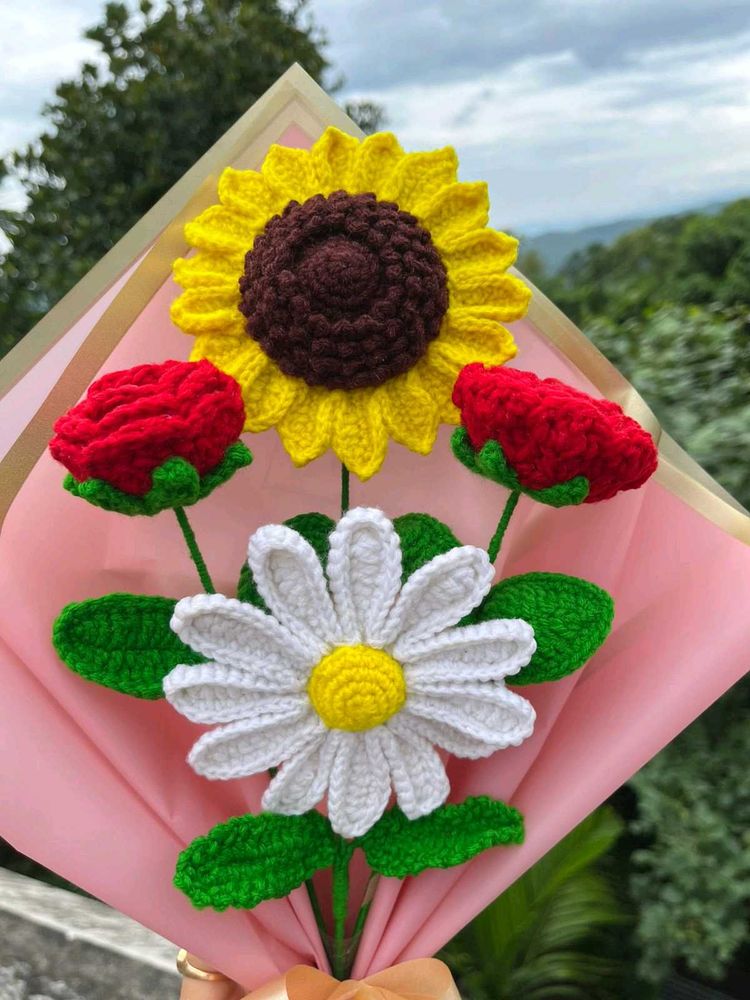 Crochet Flower Bouquet