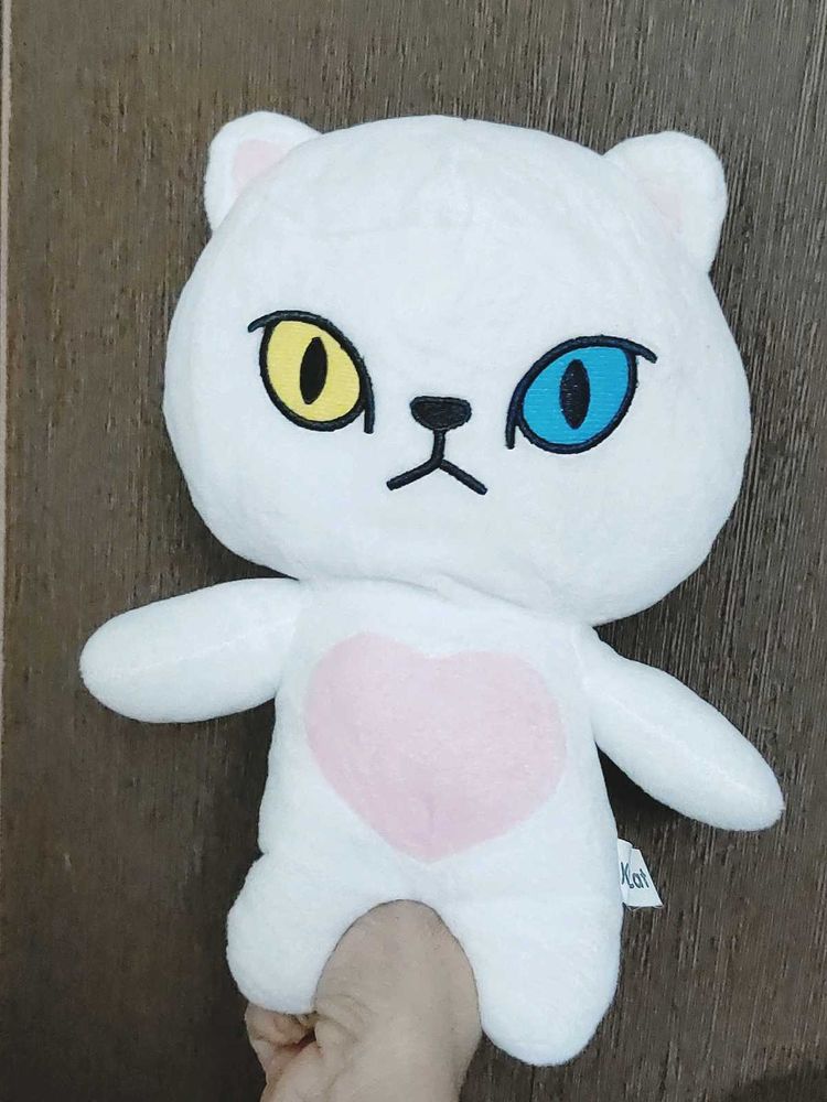 Kawaii White Cat Plush Toy