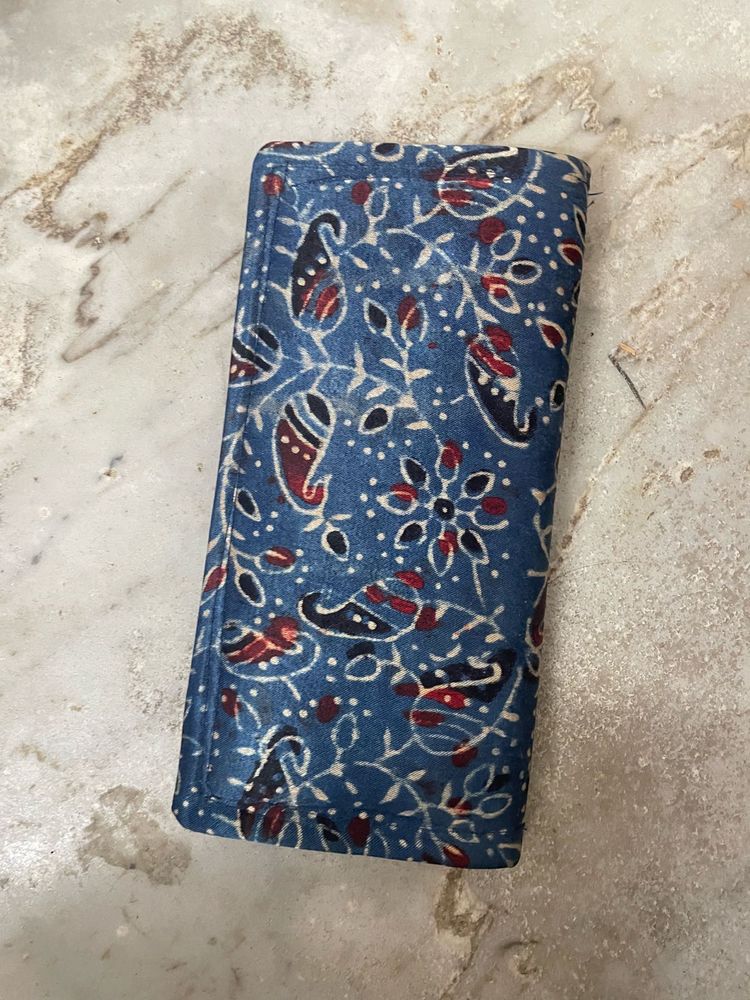 Royal Blue Paisley Print Wallet