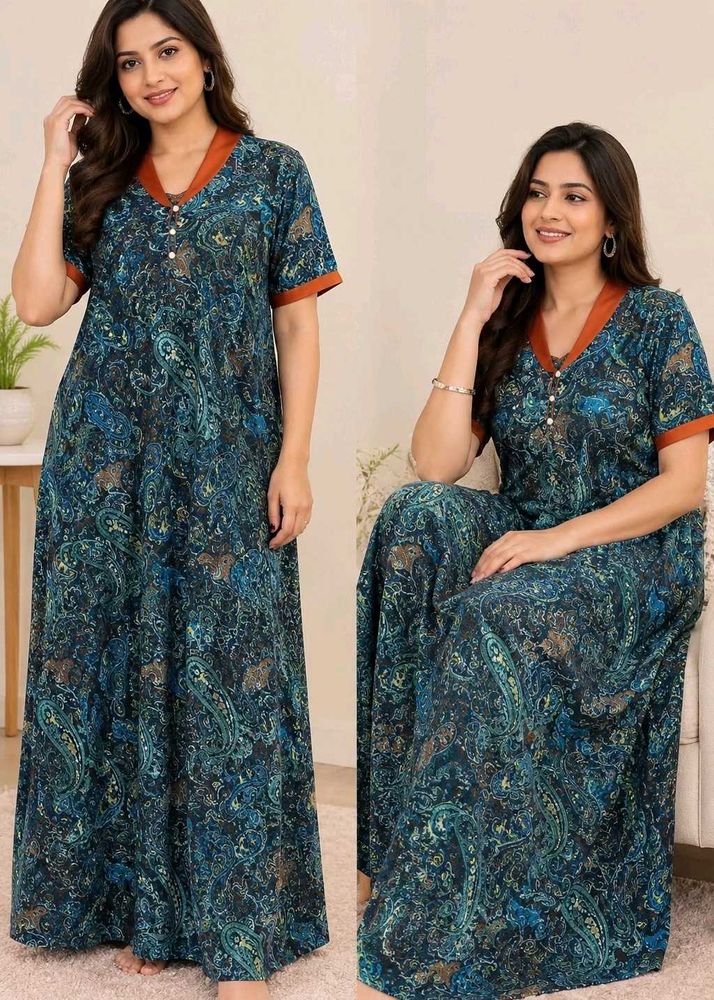Elegant Paisley Print Maxi Dress