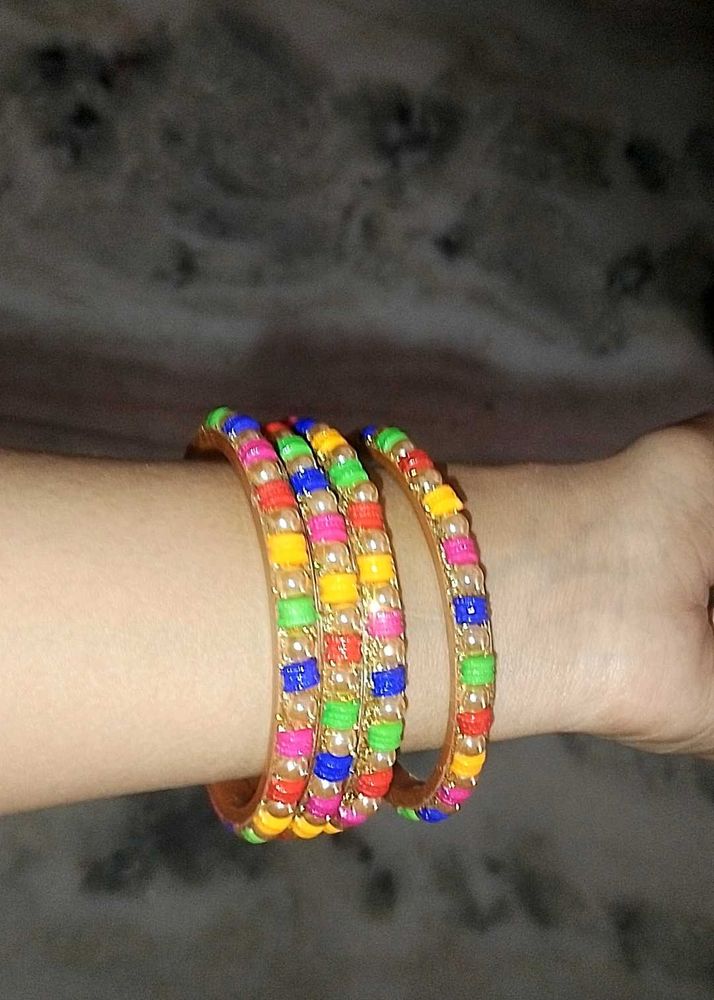 Vibrant Beaded Bangles