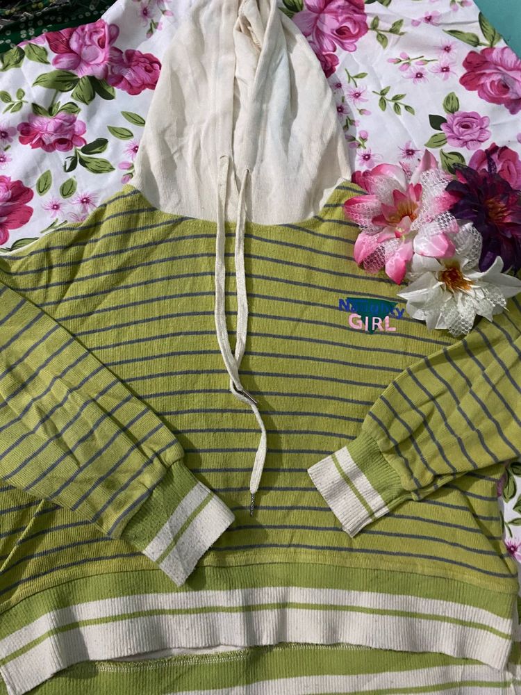 Striped Hoodie Sweater