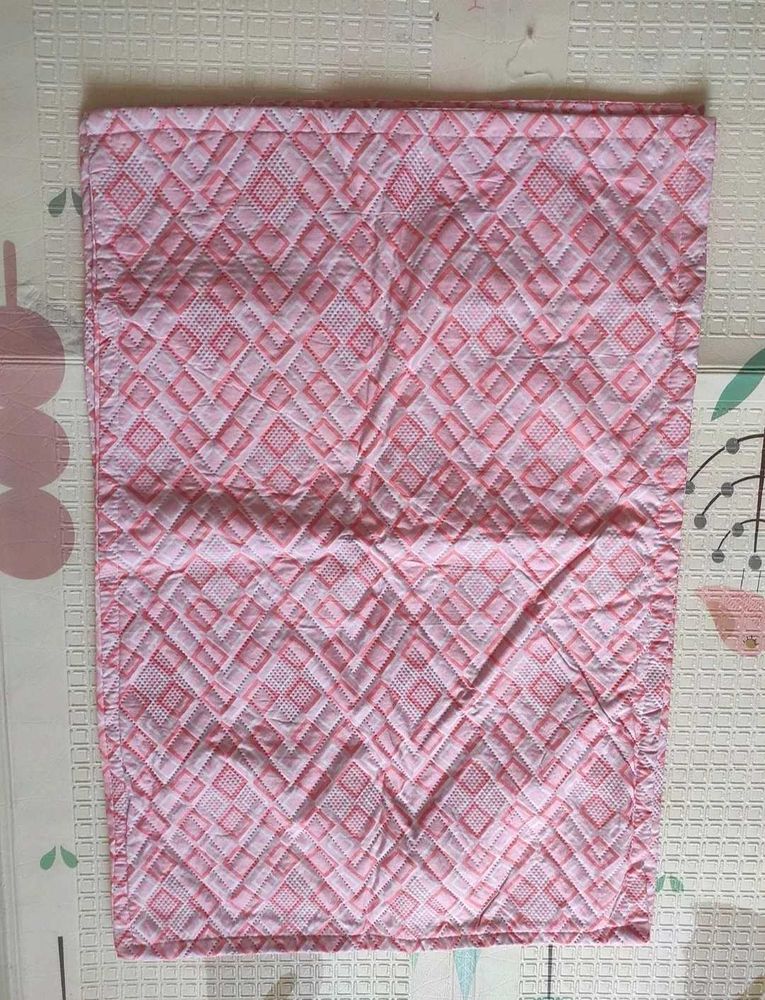 Pink Quilted pillow Cover