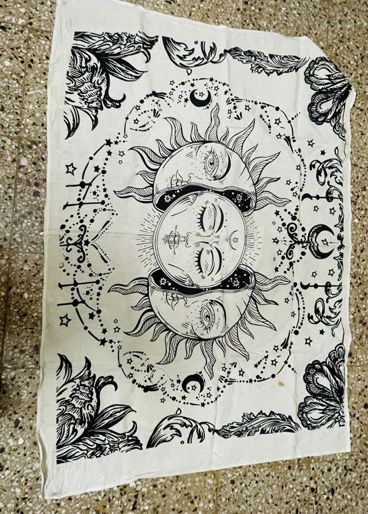 Bohemian Sun &amp; Moon Tapestry