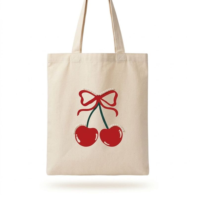 Cute Cherry Tote Bag 🍒