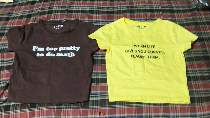SHEIN Graphic T-Shirts (Set of 2)