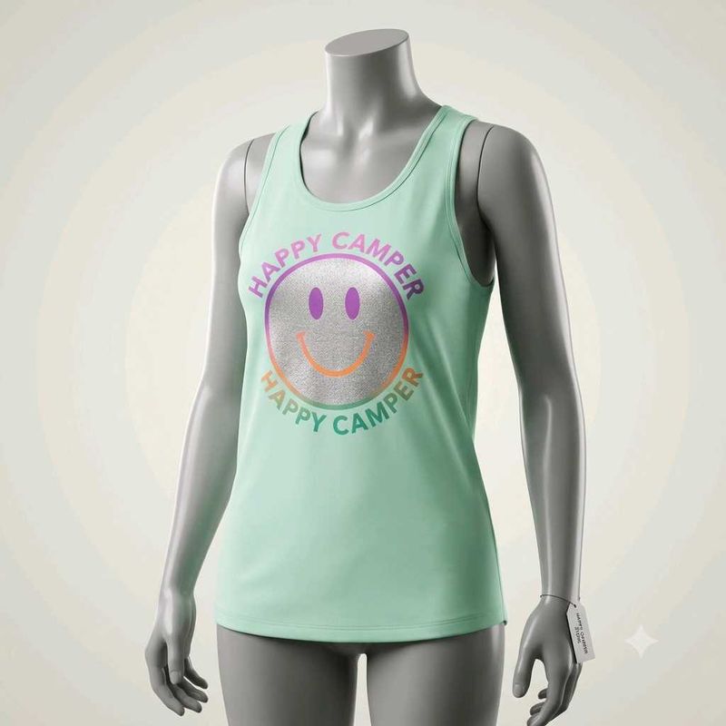 Happy Camper🅰️ Smiley Face Tank Top