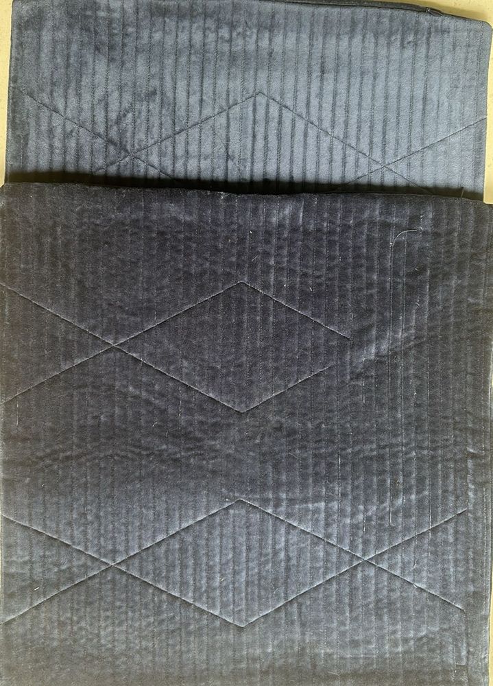 45x45 Blue Quilted Cushion Cover- 1 Pcs