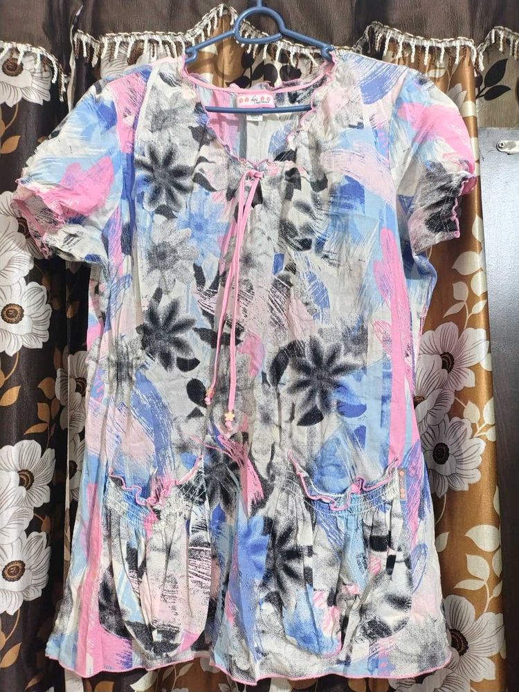 Bohemian Floral Print Kurta