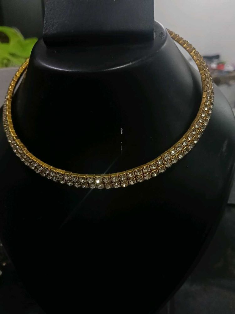 Elegant CZ Choker Necklace
