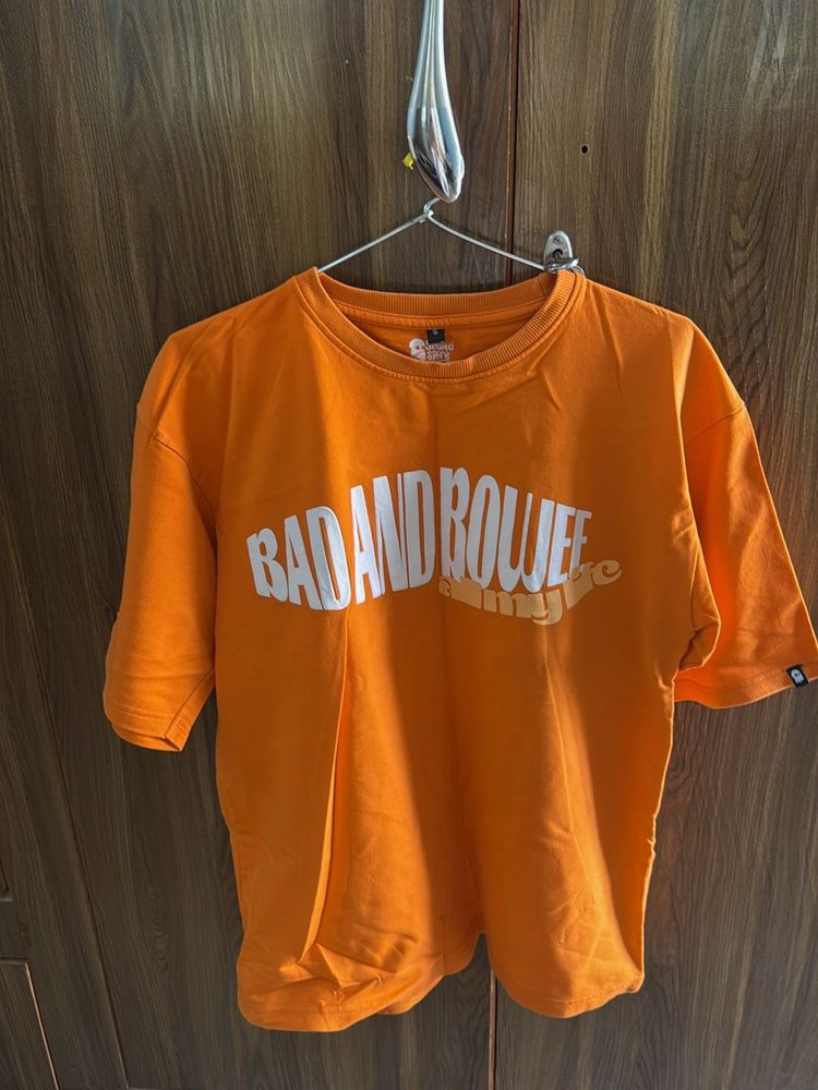 Orange Graphic Tee - Bad and Boujee