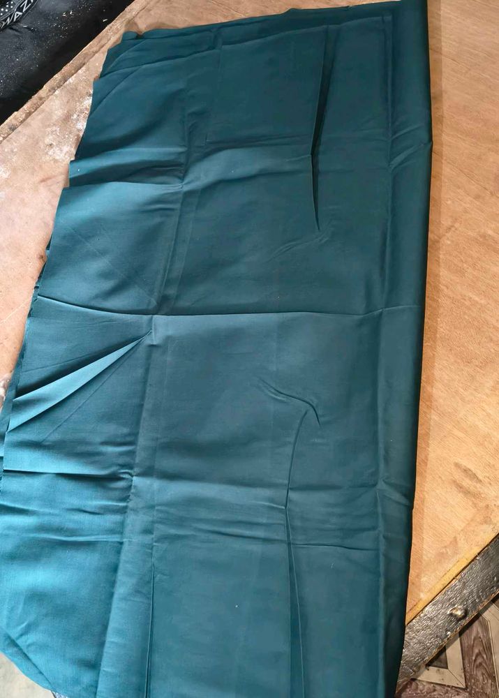 Combo Solid Teal Green or yellow  Unstitched Fabri