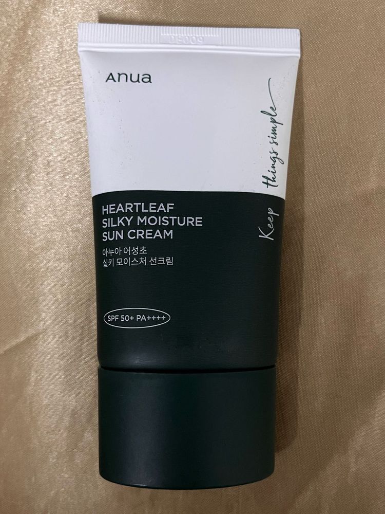 Anua Heartleaf Silky Moisture Sun Cream SPF 50+