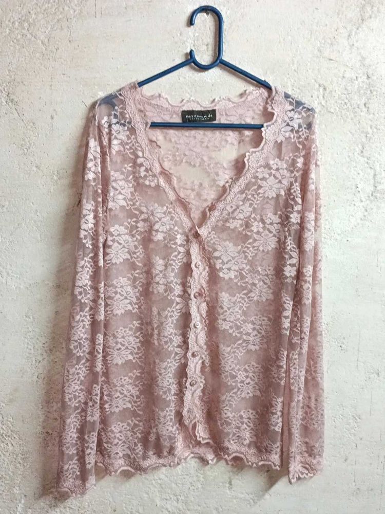 See-through Lace Shirt