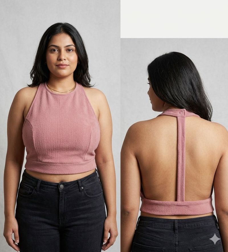 Sexy blouse Comfortable backless crop top