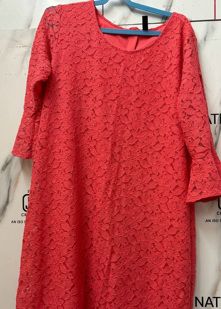 Peach Party Dress In Absolutely Good Condition