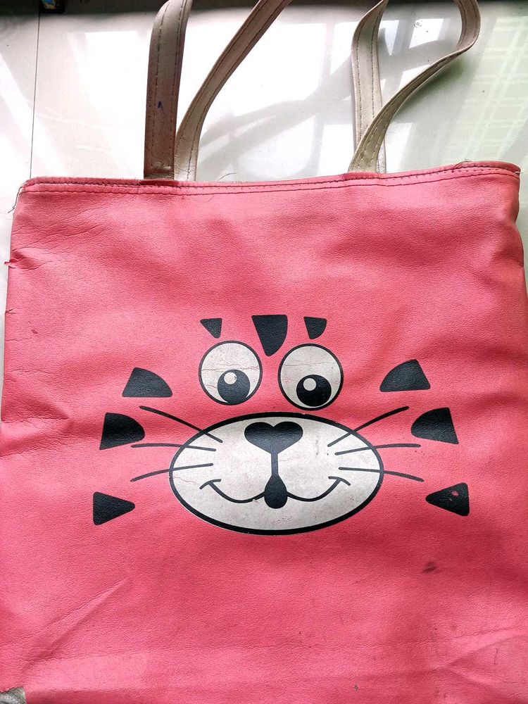 Cute Pink Cat bag  🛍️