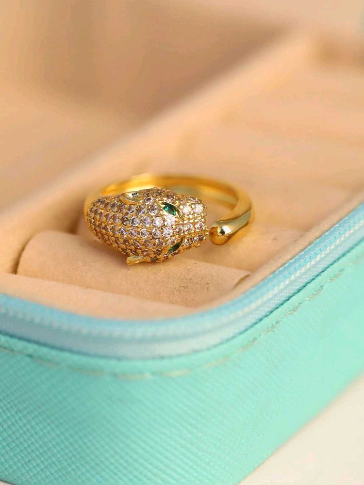 Leopard Head Ring