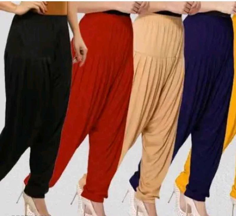 Combo 4 colour Patiala Pants